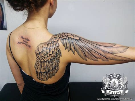 one winged angel tattoo